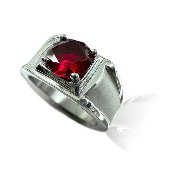 Round CZ Signet Ring