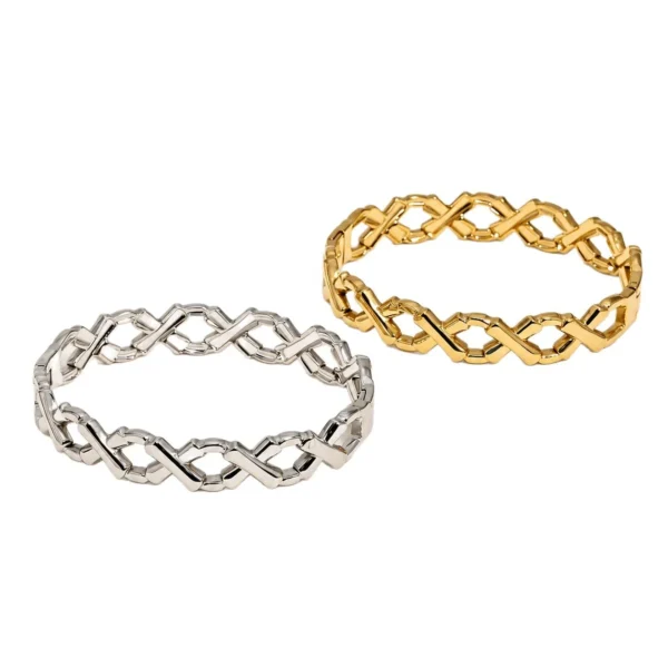 Alternating Oval Links Chain Bracelet