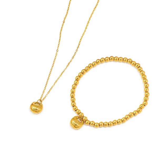 Bead Bracelet Coin Pendant — Choose Your Piece