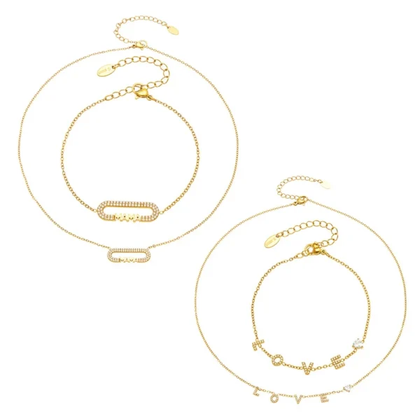 LOVE & MAMA CZ Letter Jewellery — Choose Your Piece