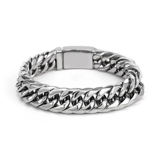 Six-Sided Cuban Chain Bracelet