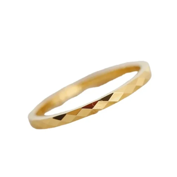 Diamond-Cut Facets, Slim Ring