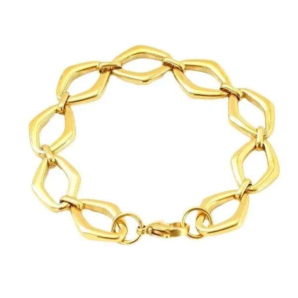 Oversized Geometric Link Bracelet