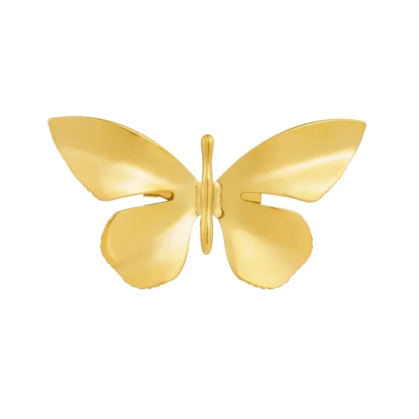 Butterfly Brooch with Scalloped Wings