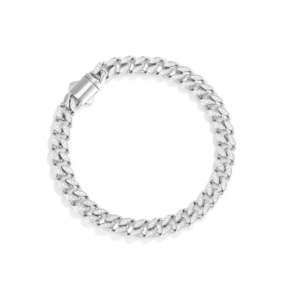 Marquise Pavé Cuban Link Bracelet