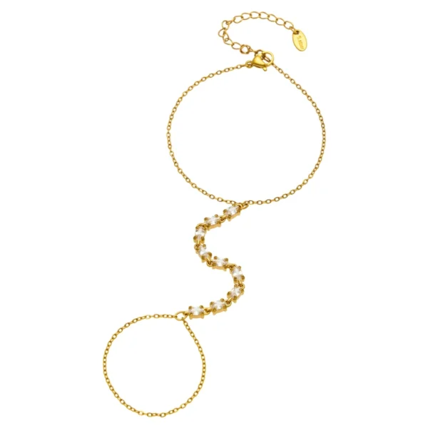 CZ Hand Chain Bracelet