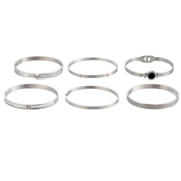 Hinged Cuff Bangles with Motif Details