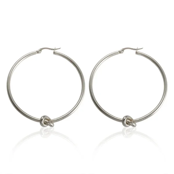 Polished Knot Ring or Hoop Earrings