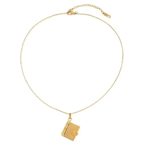 Love Letter Locket Necklace with Heart Cutout