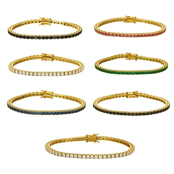 Tennis Bracelet Round Cubic Zirconia