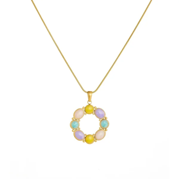 Pastel Wreath Drops Jewellery — Choose Your Piece