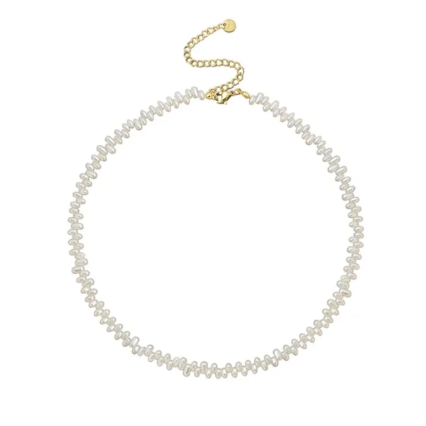 Choker Necklace Irregular 7 mm Beads