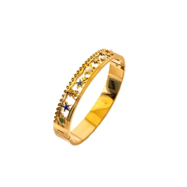 Cutout Star Bangle