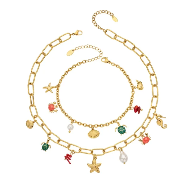 Coastal Paperclip Charm Jewellery — Choose Your Piece