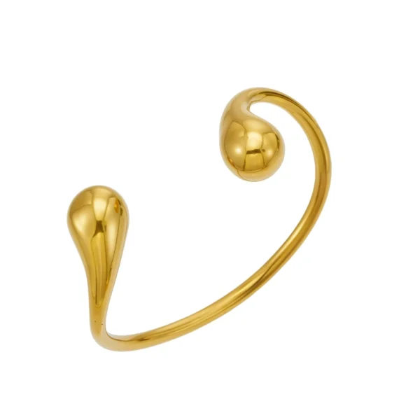 Teardrop Open Cuff Bracelet