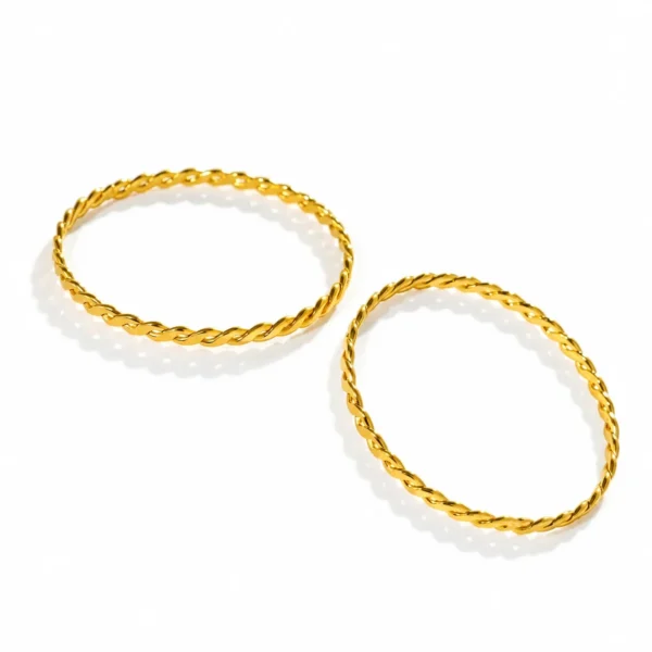 Twisted Slim Band Ring