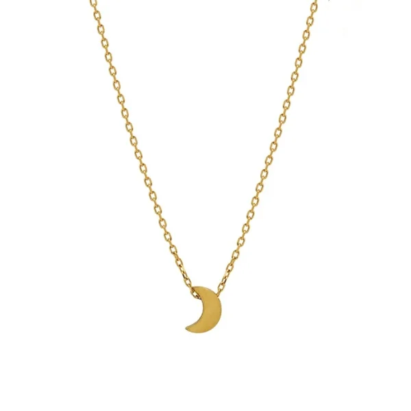 Crescent Moon Pendant Necklace