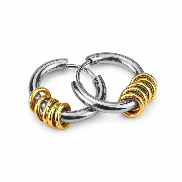 Ring-Slider Hoop Earrings