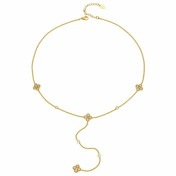 Clover Y Drop Necklace
