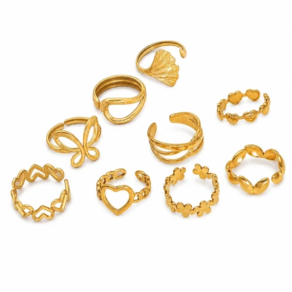 Heart & Botanical Ring Designs