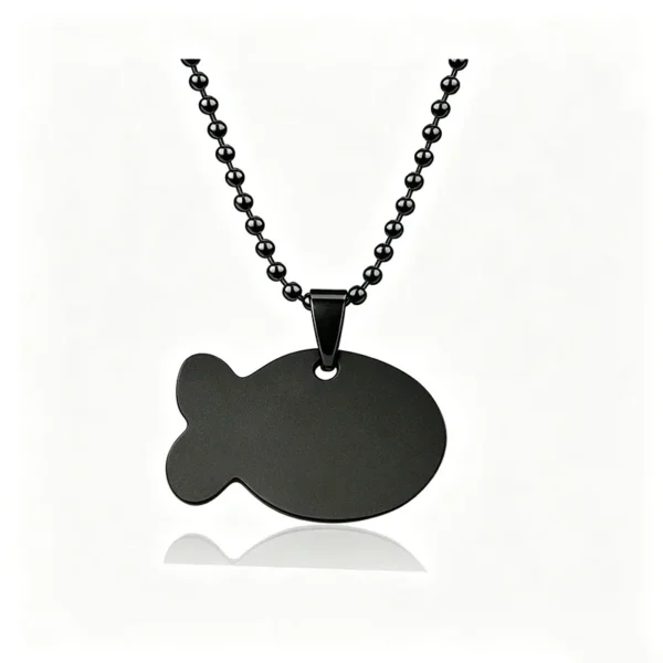 Blank Fish Pendant Necklace