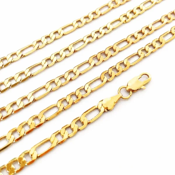 Figaro Curb Link Chain Necklace