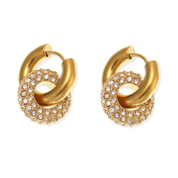 Pavé Hoop Earrings