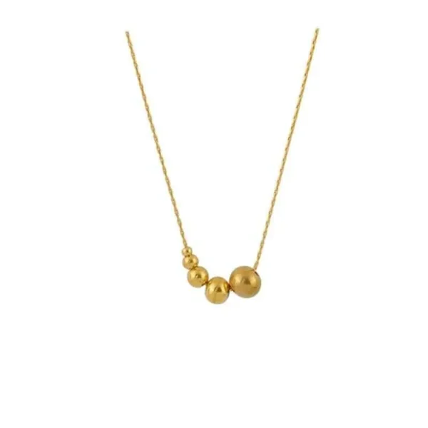 Necklace Five-Bead Cluster Snake Chain
