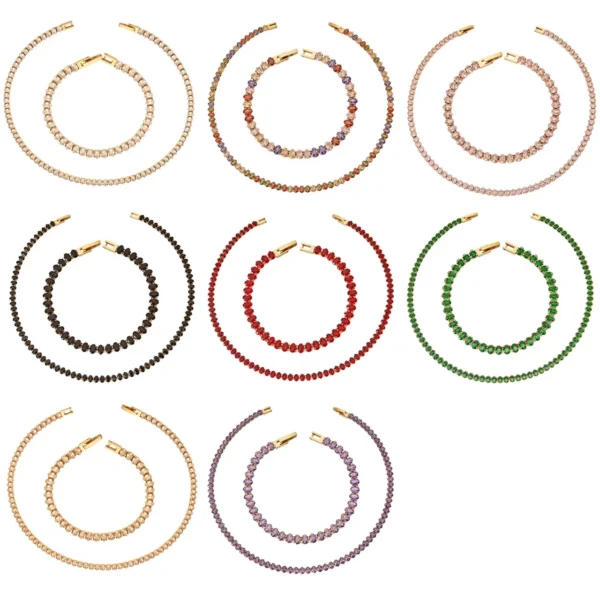 17 cm Round CZ Tennis Bracelet
