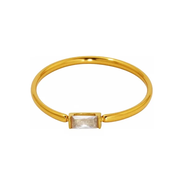 Baguette CZ Stacking Ring