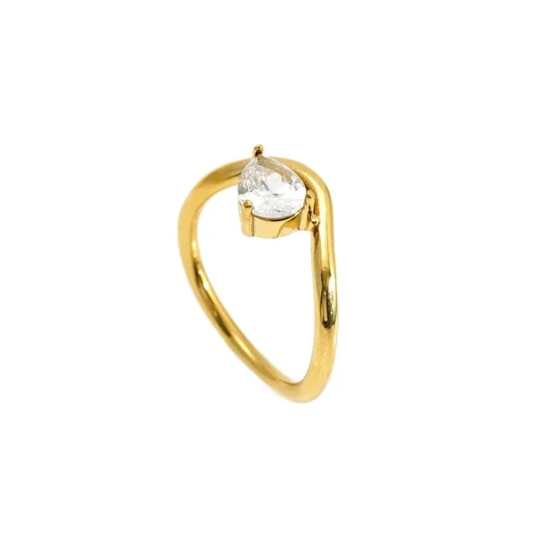 Ring Pear-Cut Cubic Zirconia Sweep