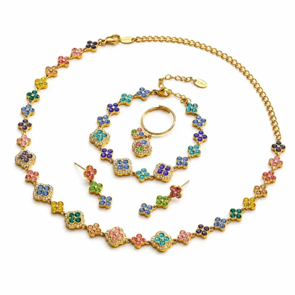 Clover & Pavé CZ Ring, Bracelet or Earrings