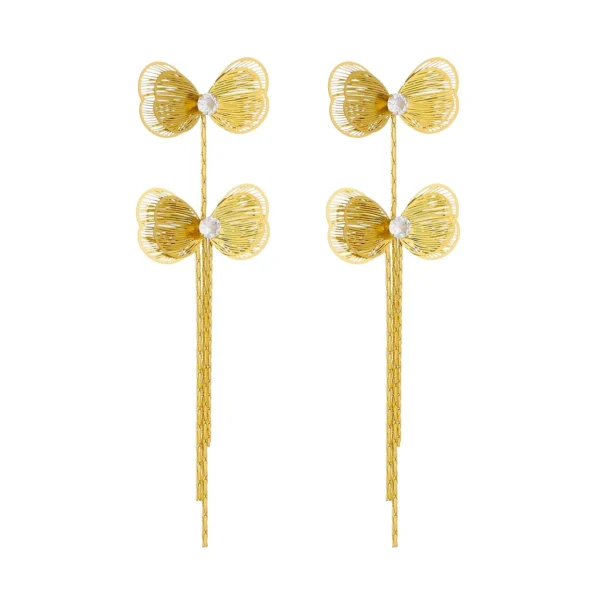 Crystal Tassel Drop Earring Designs