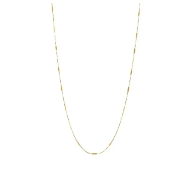 Chain Necklace with Rectangular Stations