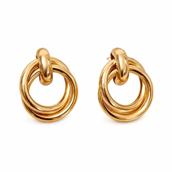 Drop Earrings Multi-Ring Knot