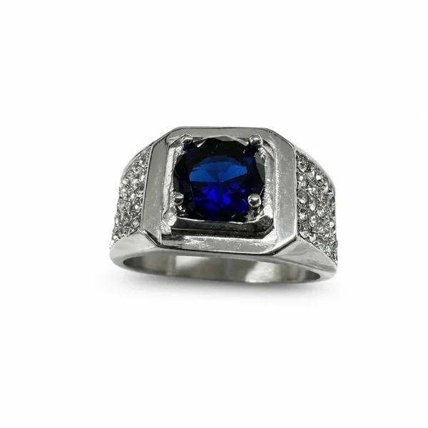 Cushion CZ Signet Ring