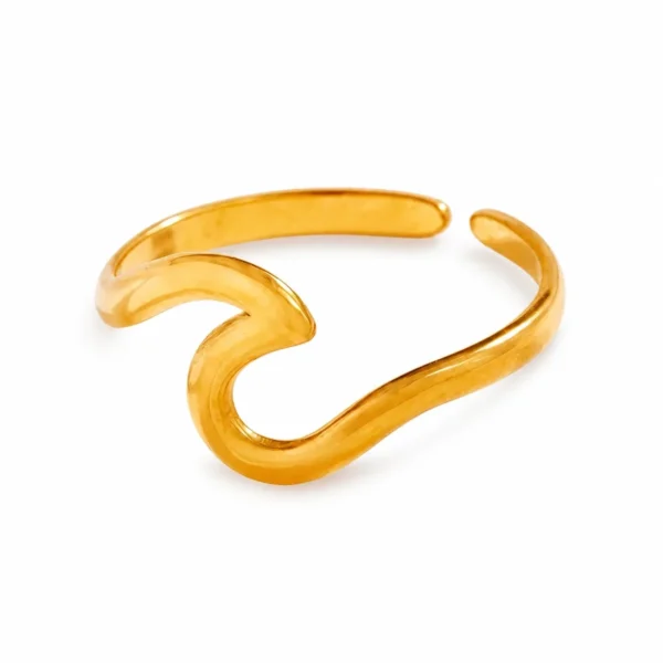 Open Wave Ring Split Band