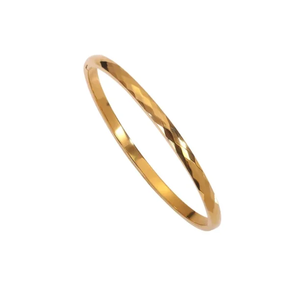 Faceted Hinged Bangle