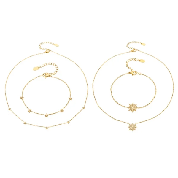 Sunburst & Star CZ Jewellery — Choose Your Piece