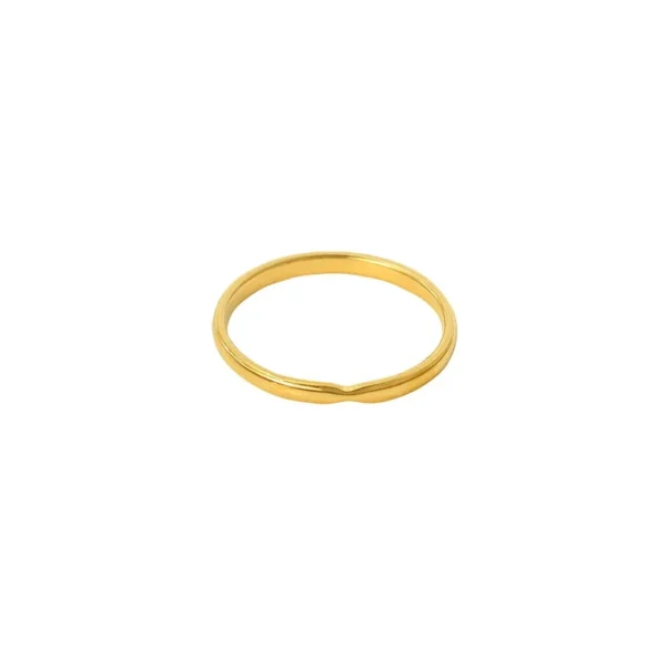 V-Notch Slim Ring