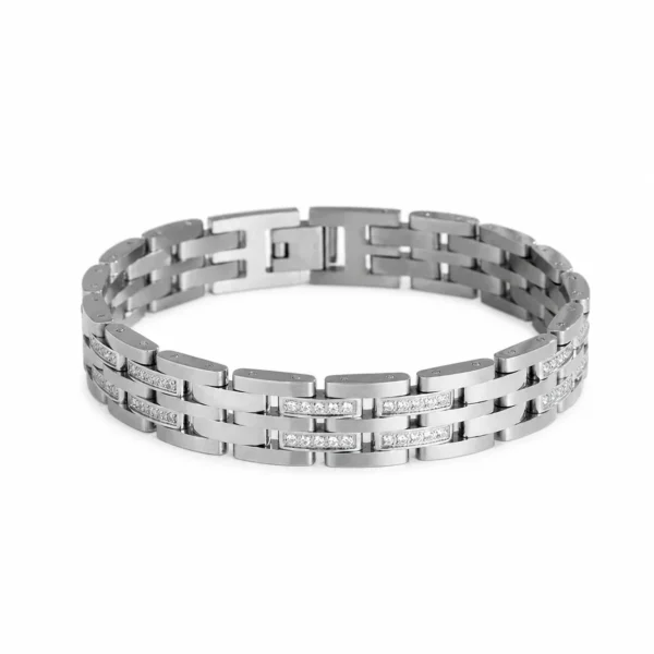 Polished Double-Row Chain Bracelet