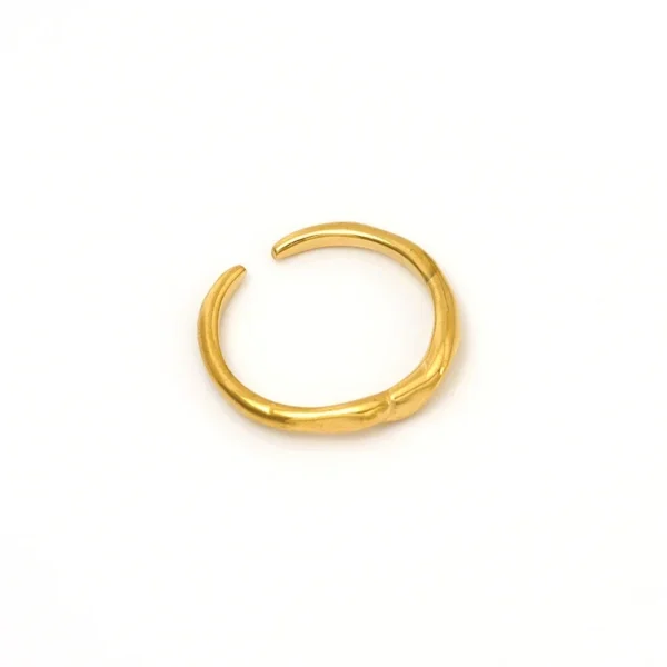 Hammered Open Cuff Ring
