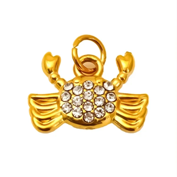 Crystal Crab Pendant
