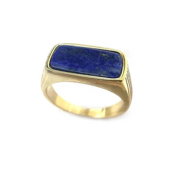 Bar Stone Signet Ring