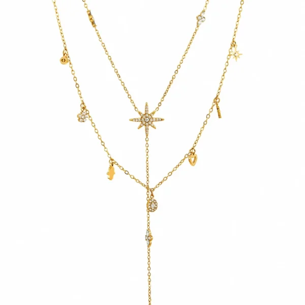 Pavé Star Charm Necklace