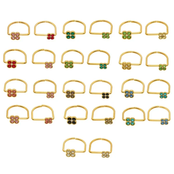 Clover CZ Double-Band Ring