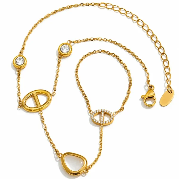 Teardrop Hand Chain Bracelet