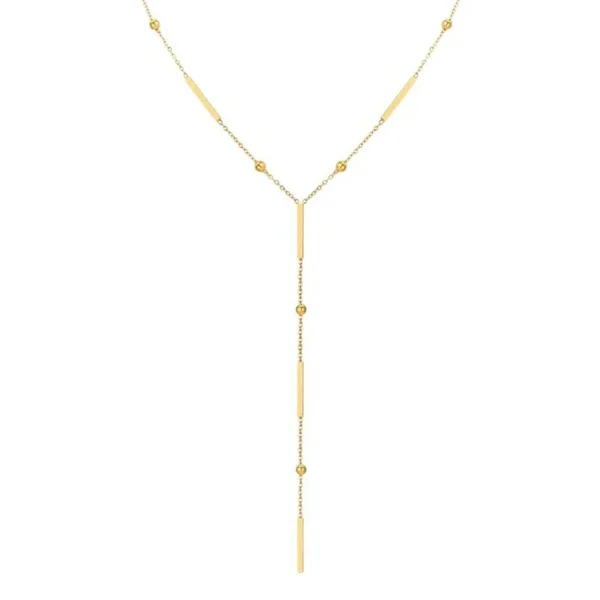 Y Tassel Bars Necklace