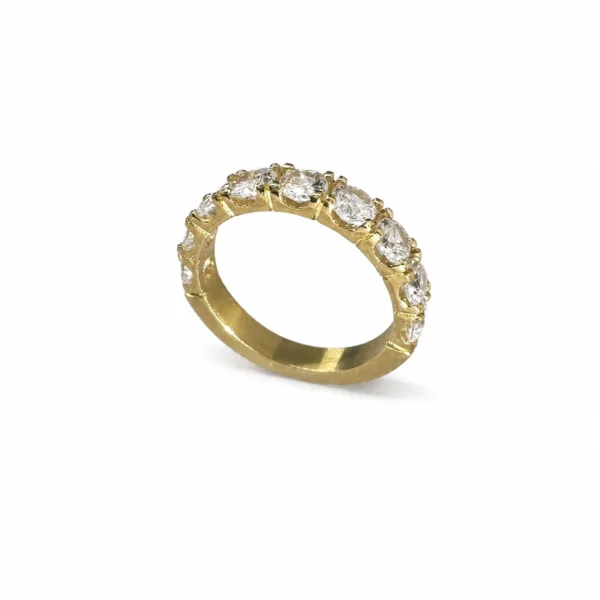 Round CZ Band Ring