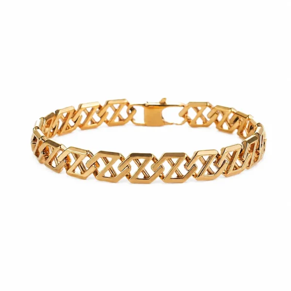 10 mm Geometric Link Bracelet
